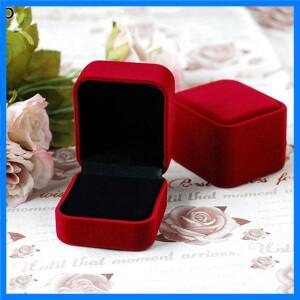 보석 반지 디스플레이 케이스 귀걸이 보관 주최자 사각형 뚜껑 보석 포장 오픈 박스 선물