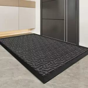 현관매트 입구 바닥 회색 발판 타입 출입문매트 고무 대형