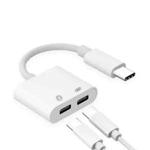 듀얼 젠더 C타입 이어폰 충전 동시 고속 연결