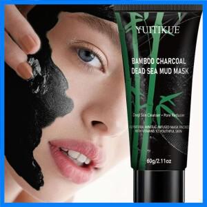 대나무 숯 사해 머드 마스크 60g - 천연 딥 클렌징 & 블랙헤드 제거 깨끗하고 매끄러운 피부를 위해