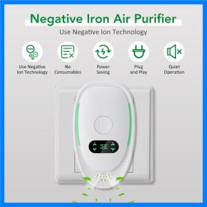 플러그인 미니 공기청정기 음이온 발생기 사무실 침실용 악취 및 포름알데히드 제거 먼지 제거기