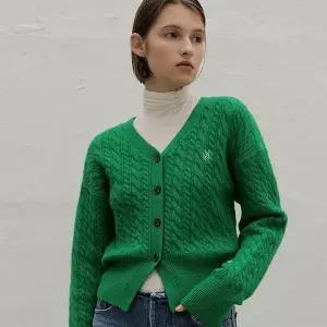 나인(Atelier Nain) [역시즌](택가:89,000원)그웬 울 셋업 V넥 니트 가디건(CD-2089)