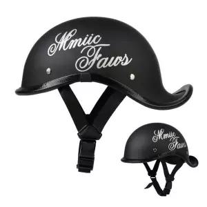 헬멧 오토바이 레트로 하프 하이바 클래식 스냅백