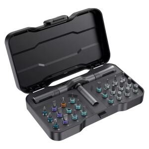 24 in 1 다용도 라쳇 렌치 스크루드라이버 세트 마그네틱 비트 공구 DIY 가정용 수리 도구 정밀 작업