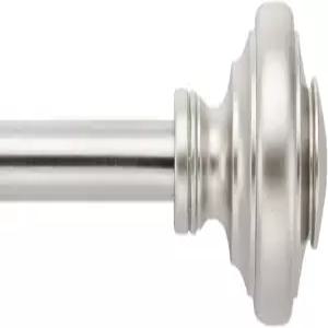 모드 심플리시티 컬렉션 5인치/8인치 직경 커튼봉 세트 도어 노브 피니얼 및 스틸 월 장착 조절식 32인치