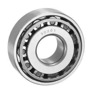 uxcell 30201 테이퍼 롤러 베어링 콘 및 컵 세트 12mm 보어 x 32mm OD 11mm 두께 크롬 스틸 ABEC-3