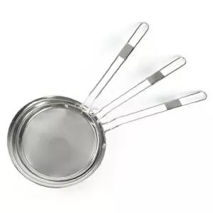 거품 제거망 조리용 뜰채 거름망 중형 스텐 채반 고운 채망