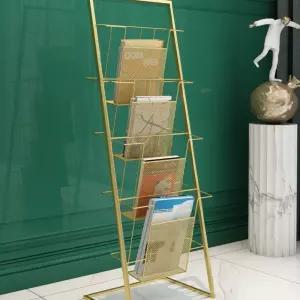 철제 스탠드 책장 2층 책꽂이 잡지꽂이 형 거실 장식장