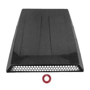 본넷덕트 차량용 후드 벤트 트림 카본 파이버 패턴 용 보닛 에어 인테이크 커버