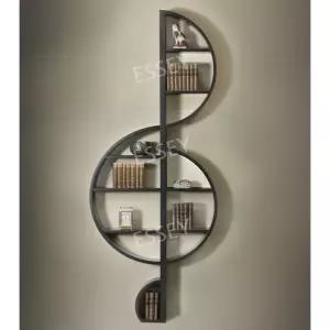 책장 모양 피아노 인테리어 벽선반 음표 학원 바닥지지대 장식 수납장 벽걸이