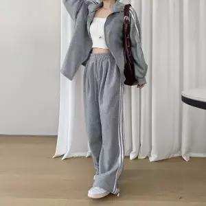 [다잇템] 여자 폴리스판 보온안감 트랙 집업 빅사이즈 세트