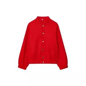 여성용 야구 점퍼 추동 스트리트 모직 스타디움 KS4