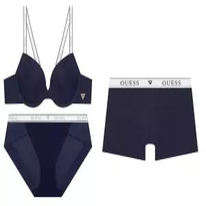 게스언더웨어 컬러믹스 화이트밴딩 남여커플세트NY(GDWBR212DR212)