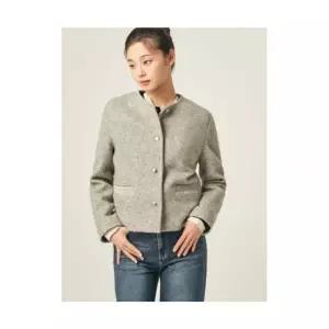 빈폴 BEANPOLE LADIES 니트라이크 라운드넥 자켓 재킷 그레이 BF5911C053 409374