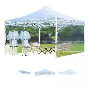 부스 바람막이 접이식 천막 투명 쉘터 캐노피 이동식