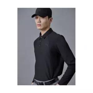 매장정품 빈폴 BEANPOLE GOLF 남성 니트 리드 긴팔 티셔츠 블랙 BJ5241B075 227980