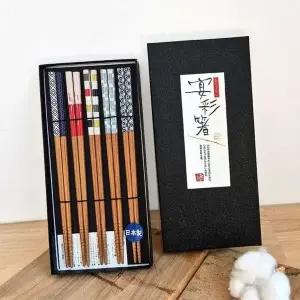 요리원목젓가락 선물 고급 오래사용 안심사용 우동젓가락 5p 비비드 (WFJ6ZDX)