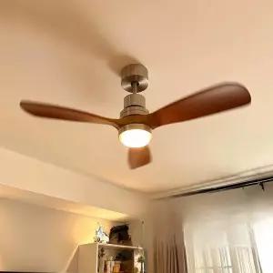 원목 실링팬 거실 선풍기 환기 우드 천장 팬 카페 저소음 가정용 조명 실링펜 레스토랑