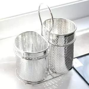 스텐수저통 정공디자인 타공수저함 스텐정공수저통 (WFJ75SY)