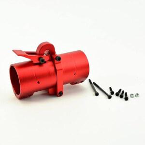 CNC 플랜트 농업용 교체 부품 D25 / 30 35 40mm 수평 접이식 암 드론 탄소 튜브 고정 시트 클램프 어댑터 - 색상: 35mm 빨간색