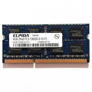 엘피다 DDR3 4GB 1333MHz RAM 2Rx8 PC3-10600S SODIMM 204핀 노트북 메모리