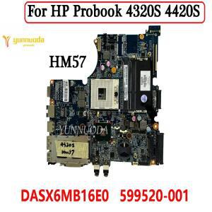 HP Probook 4320S 노트북 마더보드 DASX6MB16E0 599520-001 HM57 DDR3 100% 테스터기 완료