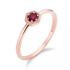 [디일공이]14K 블리스 스톤 7월 루비 반지
