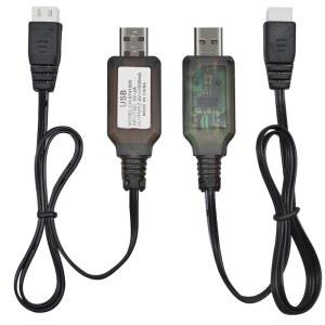 2S 7 4V LiPo 배터리 호심 Q903 Q905 축 SCX10 RC 카 크롤러 FPV 드론 쿼드콥터 2팩용 XH-3P 커넥터가 있는 핀킨드 USB 충전 케이블