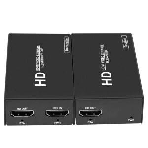 [미국배송] 린시크 HDMI 오버 이더넷 익스텐더 CAT5E/CAT6/7 최대 500피트/150미터 로컬 루프 출력 TV용 지연 없는 1080P@60HZ 비디오 익스텐더