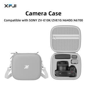 카메라 보관 케이스 임팩 방지 가방 ZV-E10K/ZVE10/A6400/A6700 미러리스 렌즈 키트 호환 (케이스만)