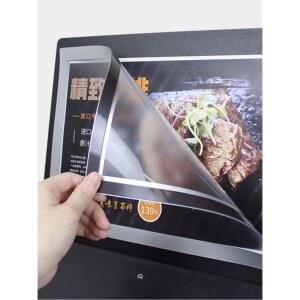 기본 식당입구 레스토랑 메뉴판거치대 스탠드형 메뉴북 블랙