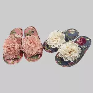 레이스 플라워 거실화 거실화 실내슬리퍼 사계절거실화