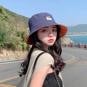양면벙거지모자 여성 리버시블 아웃도어 여름모자 (WFJ7LHK)