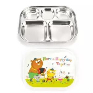 단체급식 스텐 락 도시락(식판+뚜껑) 도시락 스텐도시락 어린이집도시락