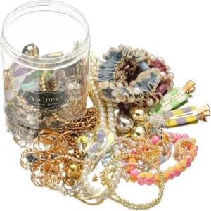 와인즈 미스터리 주얼리 병 번들 빈티지 박스 여성용 40-45 서프라이즈 선물 세트 다양한 스타일의 귀걸이