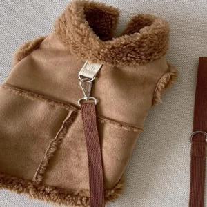 강아지 무스탕 애견무스탕 양털 방한복 뽀글이