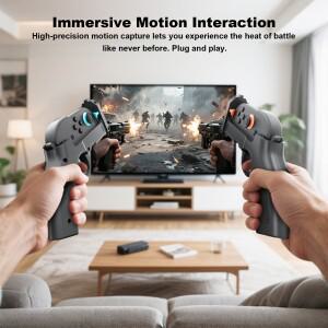 2/4PCS 슈팅 게임 건 스위치 2용 좌우 조이콘 컨트롤러 건스톡 핸드 그립 액세서리