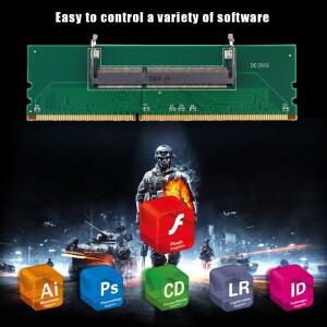RAM 전문 DDR3 노트북 노트북-데스크탑 메모리 어댑터 카드, 200 핀 SO-DIMM-PC DIMM RAM 커넥터