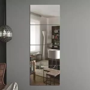 벽에 붙이는 안전 아크릴 거울 4p 20x30cm 부착식거울 안전거울 부착식거울 접착식거울 벽거울 붙이는거울