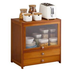 원목 선반 수납대 주방 인더스트 장식장 2단 코너장 진열장 벽걸이 거치대 미닫이