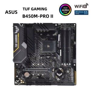 rgbtohdmi TUF GAMING B450M PRO II DDR4 마더보드 4400MHz 128G M 2 SATA 6 Gb/S USB 3 AMD B450 메인보드 지지대 R3 R5 R7 R9 AM4 CPU