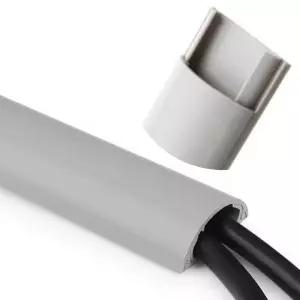 반달형 전선몰딩 1M 바닥 벽 전선 쫄대 케이블 정리 전선몰딩 전선쫄대정리