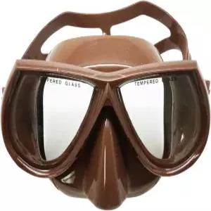 Palantic 저용량 프리다이빙 마스크 브라운 실리콘 스노클링 및 수중 탐사용 잠수 성인 다이버를 위한