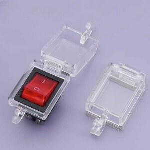 제어기 버튼 봉제 부품 구멍 앵커 전원버튼 자동차 투명 키트 선형보호덮개 보트 범용