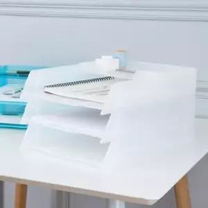 스모그 3.5단 데스크 트레이 오픈형 문서 서류 보관함 사무용품 수납함 (WFK5U78)