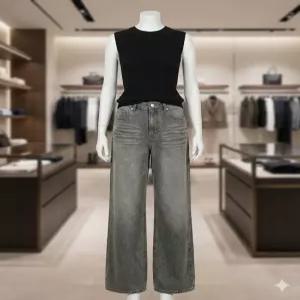 매장정품 mongdol [Premium] 루즈핏 워싱 데님 진 더티그레이 MDPT053DIRTYGRAY