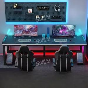 게이밍책상 컴퓨터데스크 게임테이블 2인용 멀티 커플