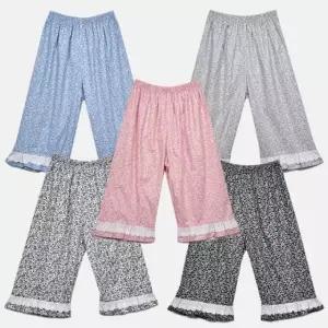 편안한 60수 오가닉 레이스 여성 7부 파자마 0063gz (WFK5VNA)