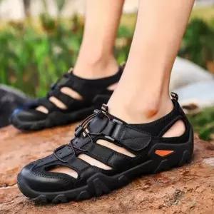 남성 3컬러 등산 낚시 트레킹 스트랩 아웃도어 샌들 (WFJ7EVU)