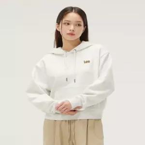 [매장정품]  lee 스몰 트위치 로고 후드 티셔츠 라이트 그레이